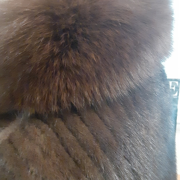 SAGA MINK and FOX JACKET Extraordinary Luxury  M/L - Picture 5 of 14